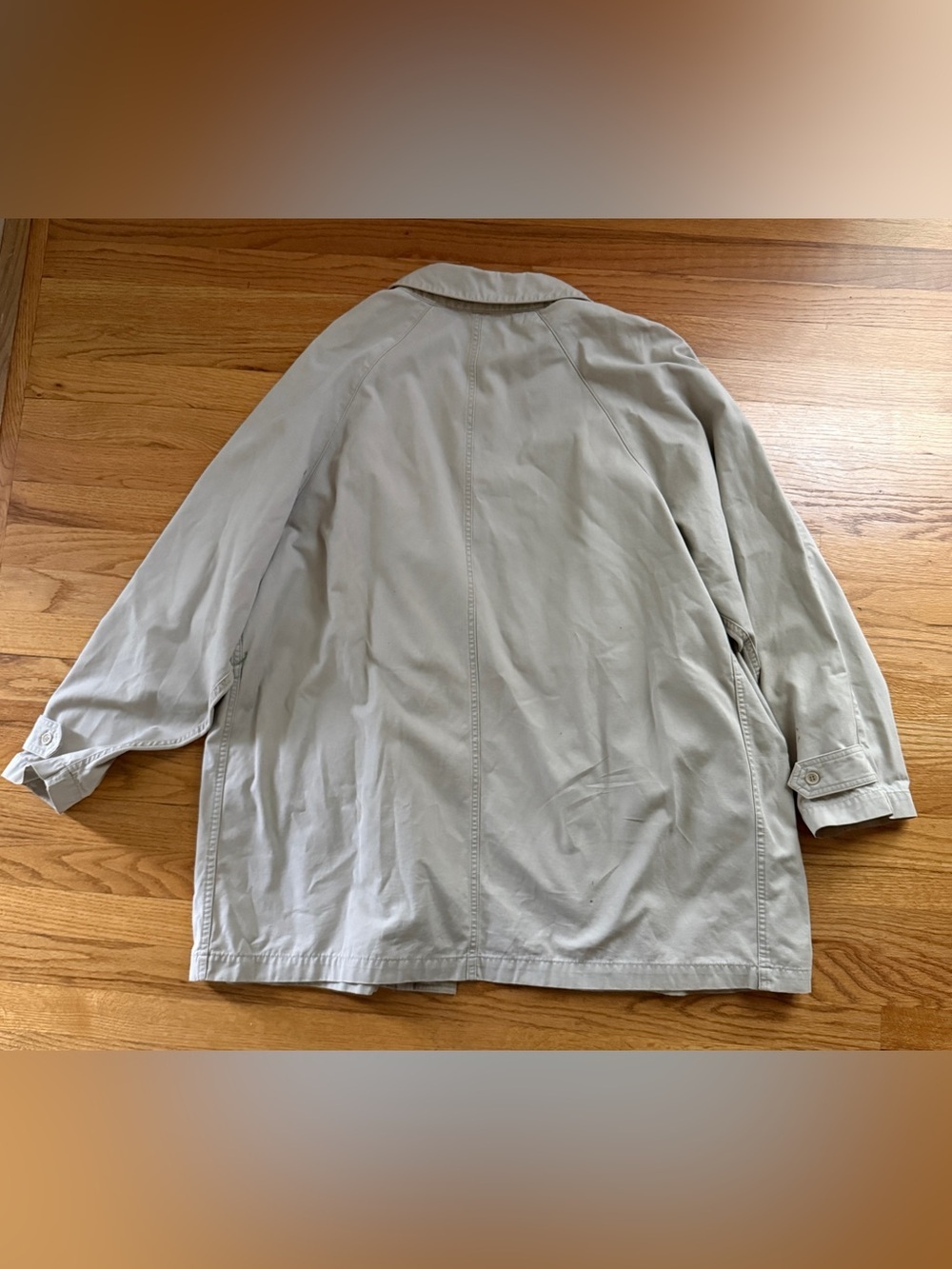 GAP Vintage Y2K Utility Jacket Khaki Cotton Coat Size L Oversized Workwear - Picture 3 of 9